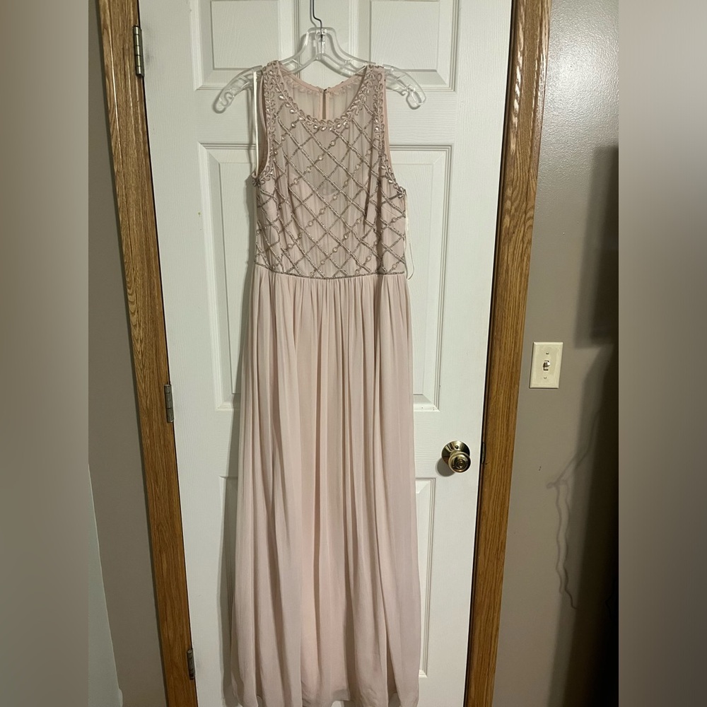 Adrianna Papell bridesmaids dress. Rose gold size 10